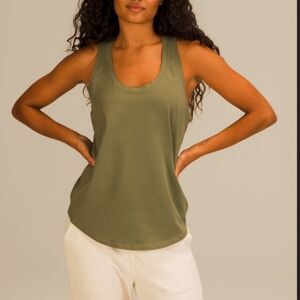 Lululemon Love Tank Olive Green Pima Cotton Size 6